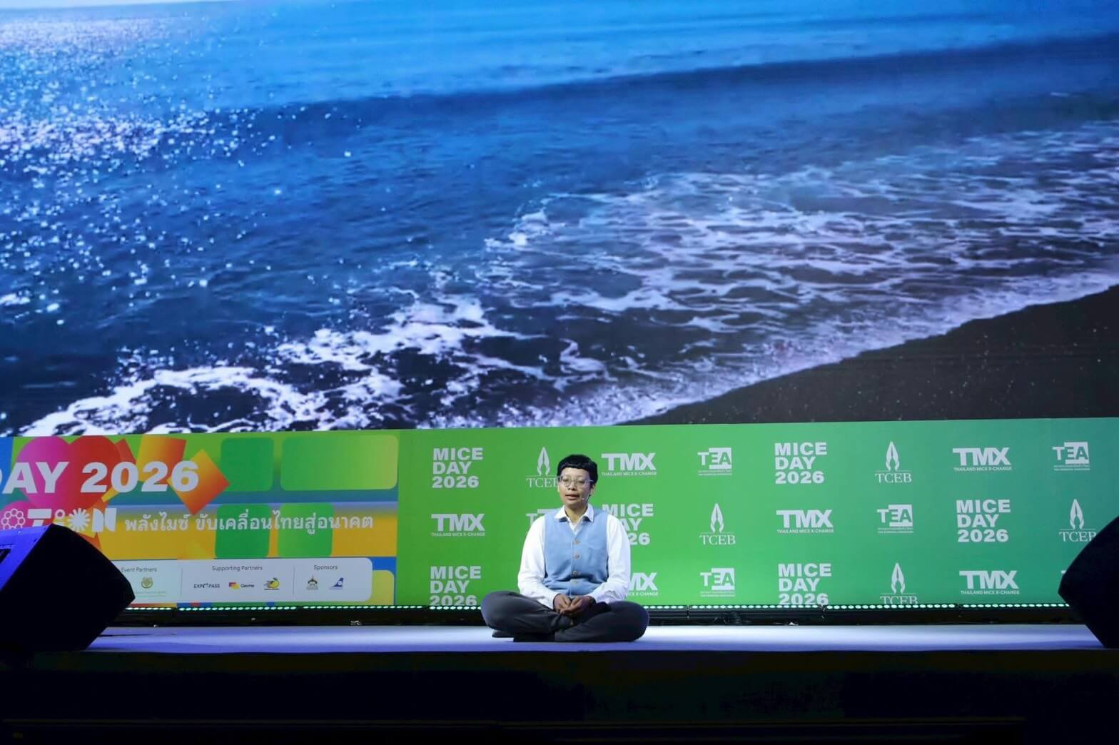 meditation section on stage